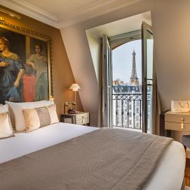 Hotel Le Walt - Zimmer mit Blick auf den Eiffelturm